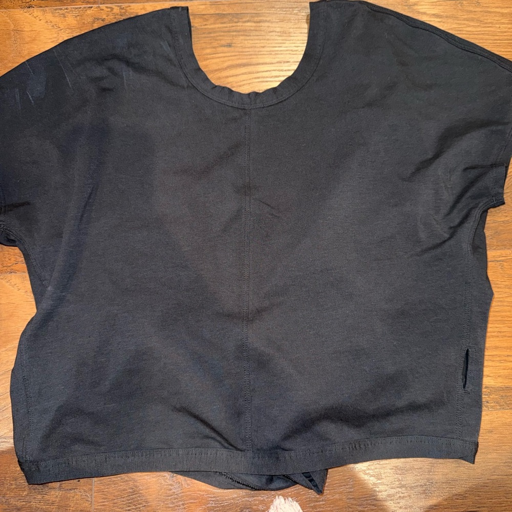 Lululemon Black Wrap Around Shirt